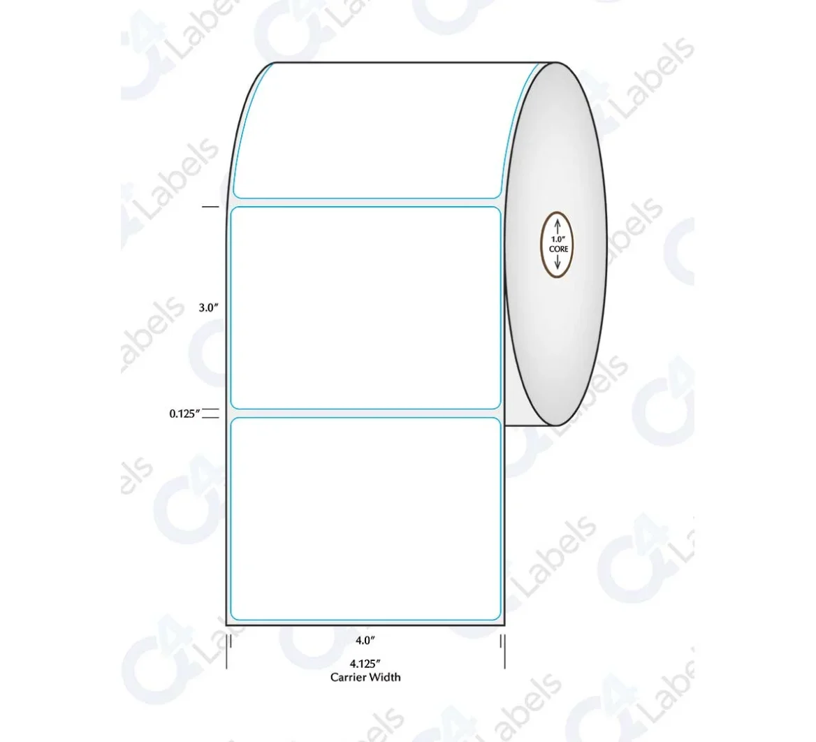 4” x 3” Direct Thermal Labels 1 Q4L-DT4X3-1
